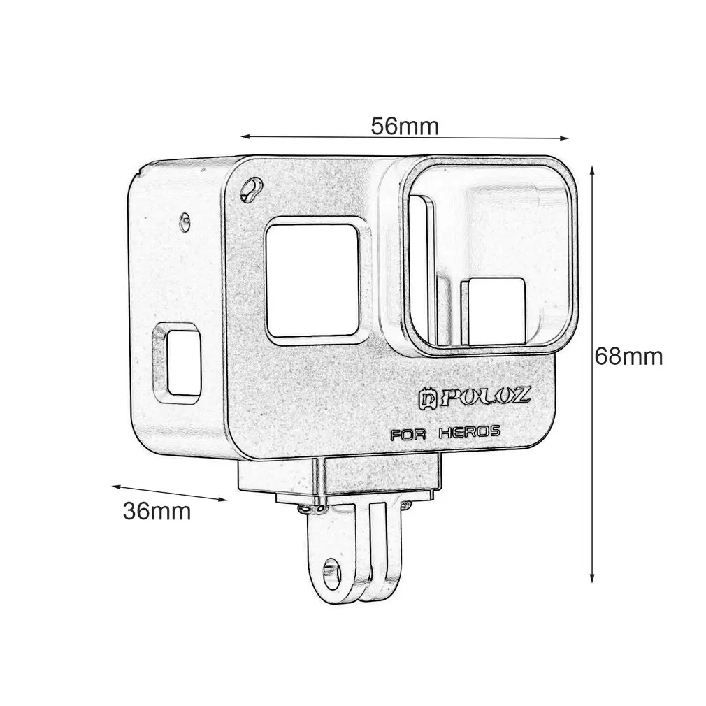 PULUZ Защитная клетка страхование рамка для GoPro Новый герой/HERO7 черный/6/5 Камера ЧПУ