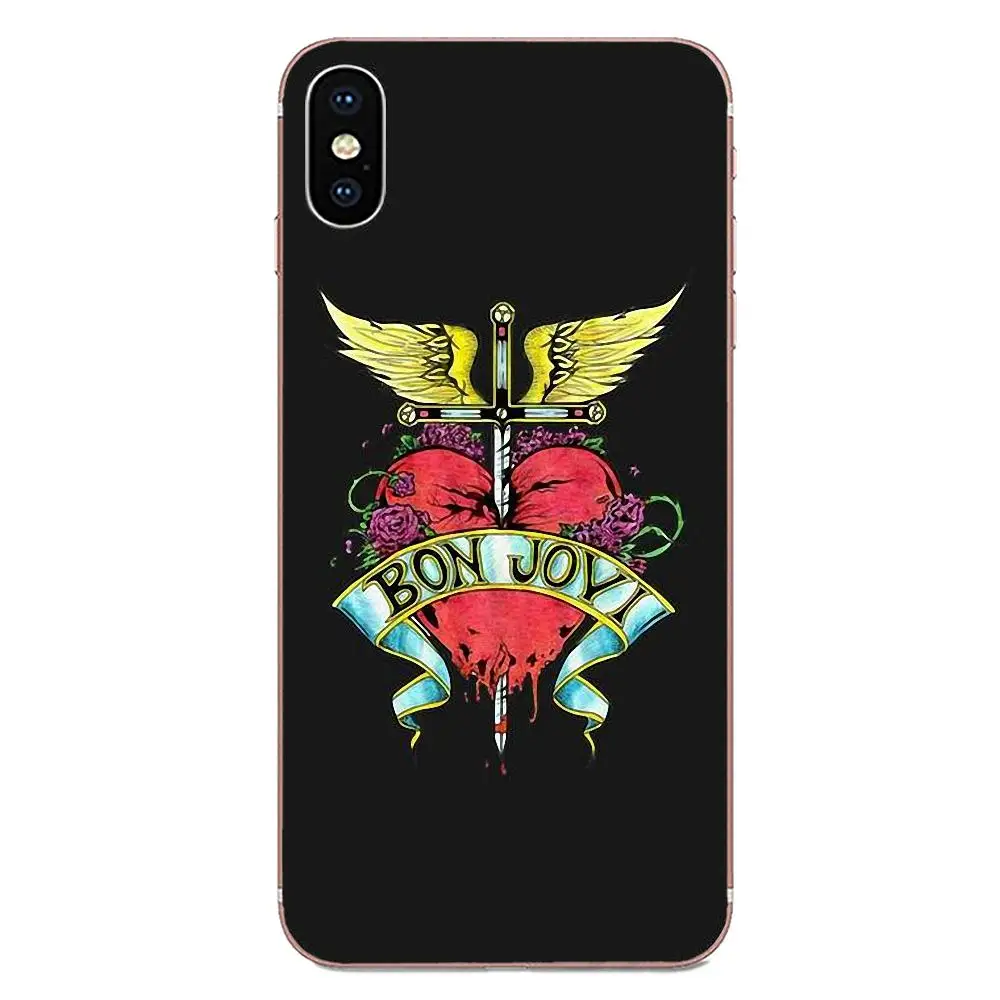 Мягкий ящик для звонков Bon Jovi рок группа летающие крылья логотип Galaxy Grand A3 A5 A7 A8 A9 A9S