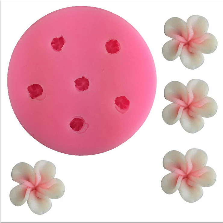 2020 Пищевая силиконовая форма для шести отверстий вишневый цвет ароматерапия