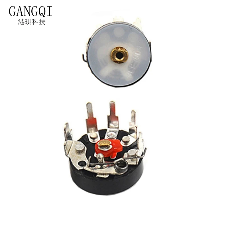 5PCS Straight Angle Radio Potentiometer RV12MM B10K B103 B50K B503 Power Amplifier Volume With Switch 12mm | Электронные