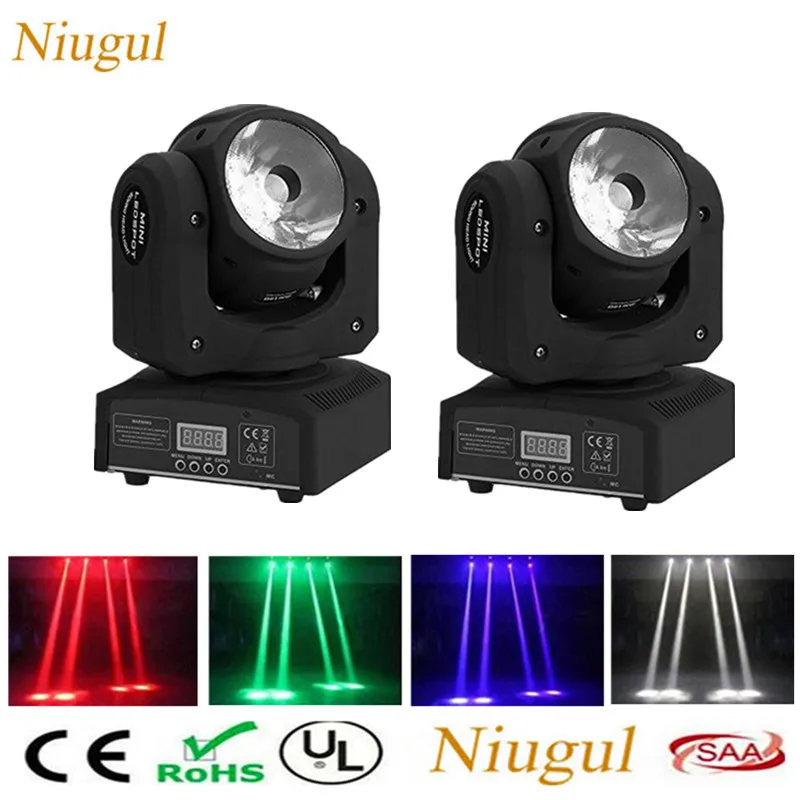 2 шт./лот 60 Вт Светодиодная лампа с движущимся световым лучом DMX512 RGBW 4in1