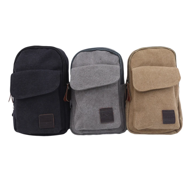 

Korean Casual Men Chest Bag 2021 Fashion Vintage Men Messenger Bag Male Multi-function Canvas Out Travel Crossbody Bags Clutch