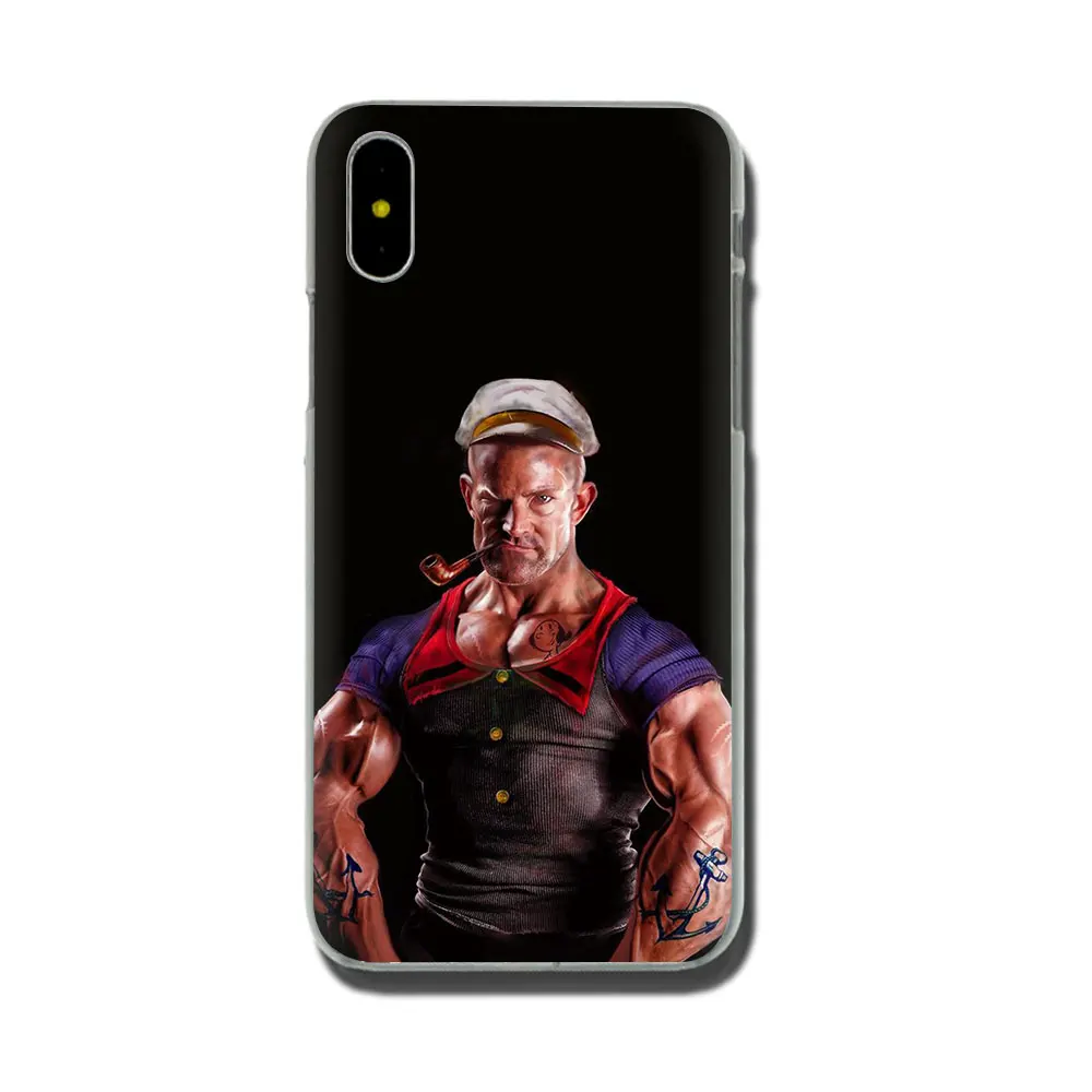 H12 Жесткий чехол для телефона EWAU popeye для iPhone 11 Pro 6 6S Plus 7 8 Plus X XS XR XS Max - Цвет: H12