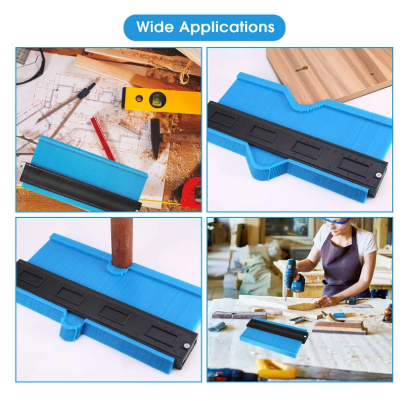 

5 inch10 inch Plastic Gauge Contour Profile Copy Gauge Duplicator Standard Width Wood Marking Tool Tiling Laminate Tiles General