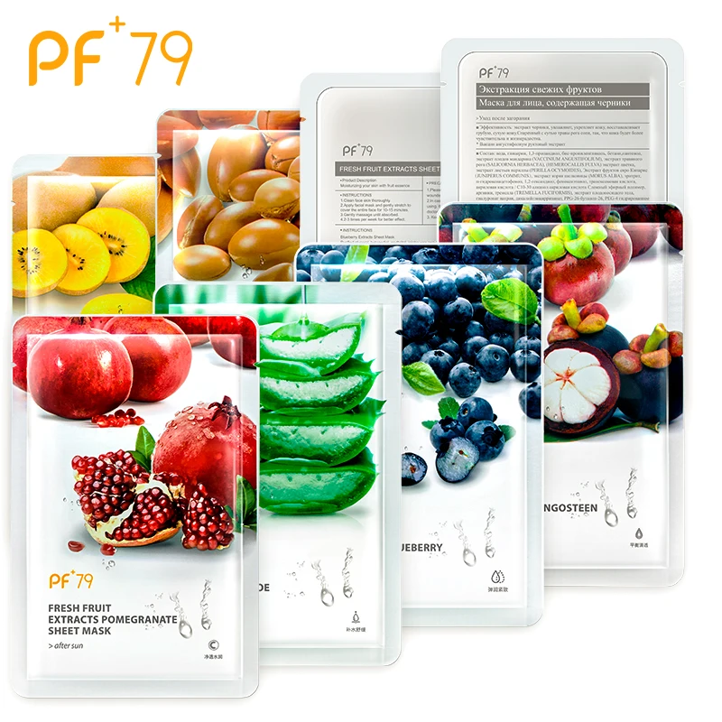 PF79 16 шт. маска для лица растительная фруктовая эссенция уход за кожей лист