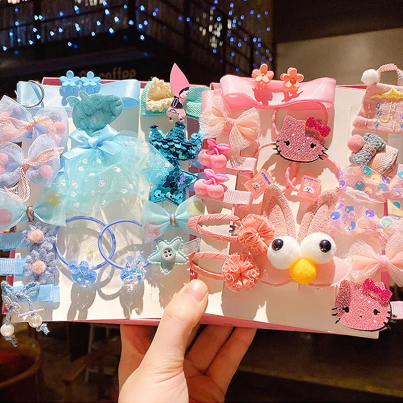 Детские резинки для волос эластичные Завязки с цветочным бантом милые детские