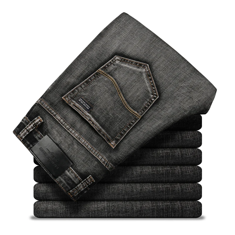 

Men Classic Jeans Jean Homme Pantalones Hombre Men Mannen Soft Black Biker Masculino Denim Overalls Mens Pants