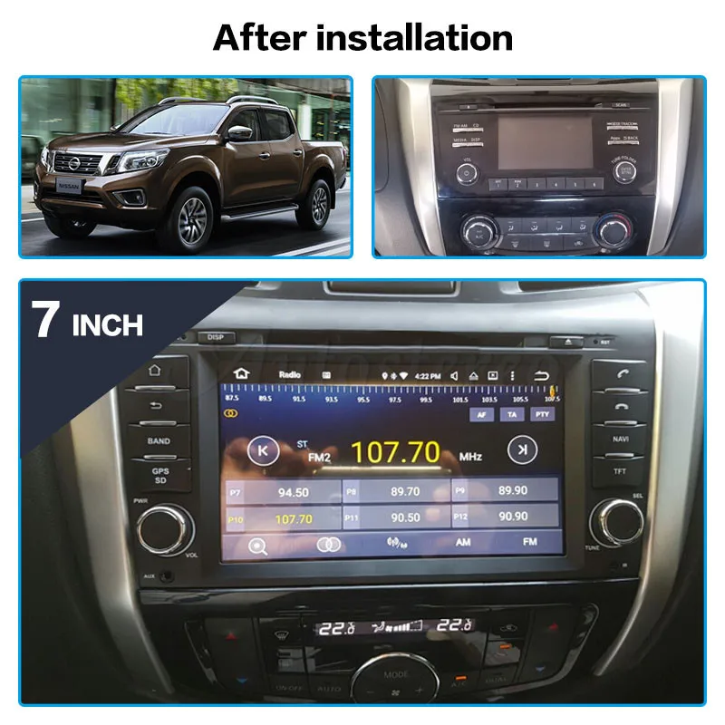 Автомобильный GPS-навигация DSP Android 10 DVD для Nissan Navara NP300 2014-2018 Авторадио стерео