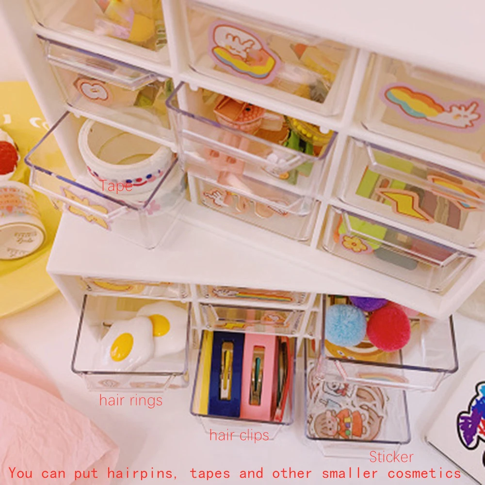 Новая Пыленепроницаемая коробка для хранения ящиков настольная канцелярская