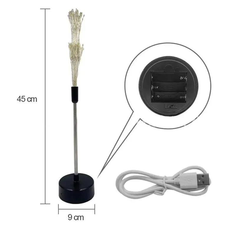 

120 LEDs Firework Light Desktop Decoration Fairy Christmas Table Lamp Battery-Powered Garden Dining Lamps Bedroom Bedside Lights