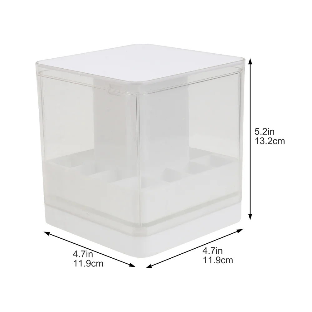 

1Pc Household Cosmetic Box Makeup Storage Case Lipstick Box (White)