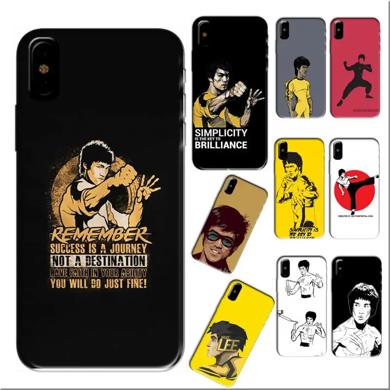 Брюс Ли китайский кунг фу роскошный брендовый чехол fundas carcasa аксессуары etui capas для