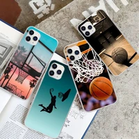 basketball basket transparent cell phone cover for xiaomi redmi k30s ultra note 9s 9 pro max mi 10 lite 11 10t pro clear case