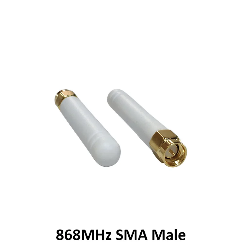 GSM 868 МГц 915 lora антенна 3bdi SMA Штекерный разъем белая маленькая для Lorawan|Антенны