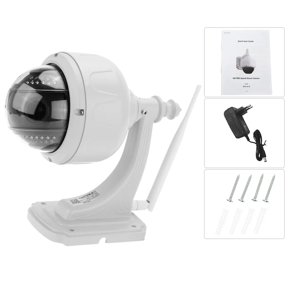 KKmoon HD 1080P беспроводная WiFi ip-камера, уличная PTZ Водонепроницаемая H.264 CCTV камера безопасности, Wifi ночное видение, домашнее наблюдение
