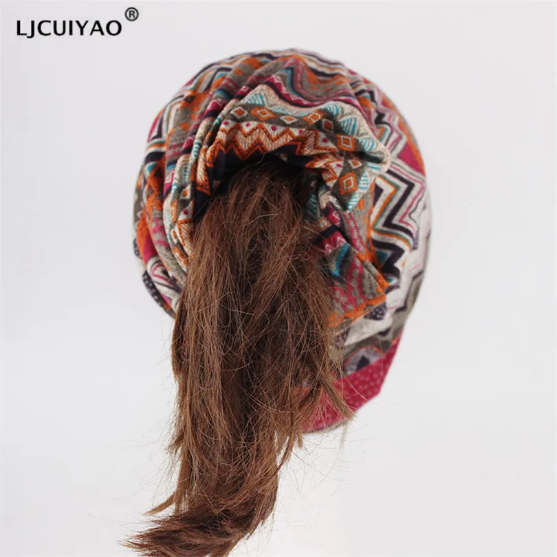 LJCUIYAO мужские женские Beenie шапки мешковатые теплые вязанные крючком зимние