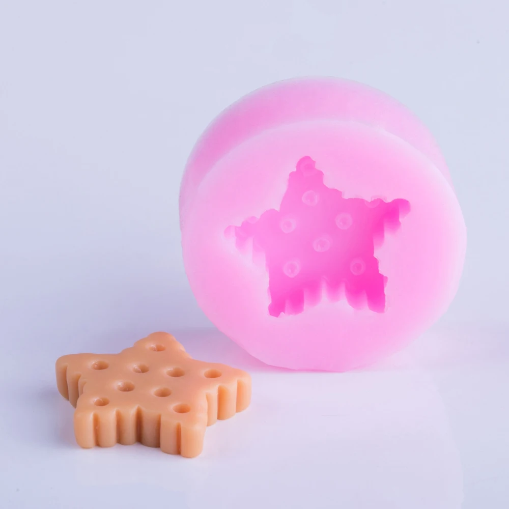 YF034 звезда для печенья десерт помадка конфеты шоколад печенье полимерная глина