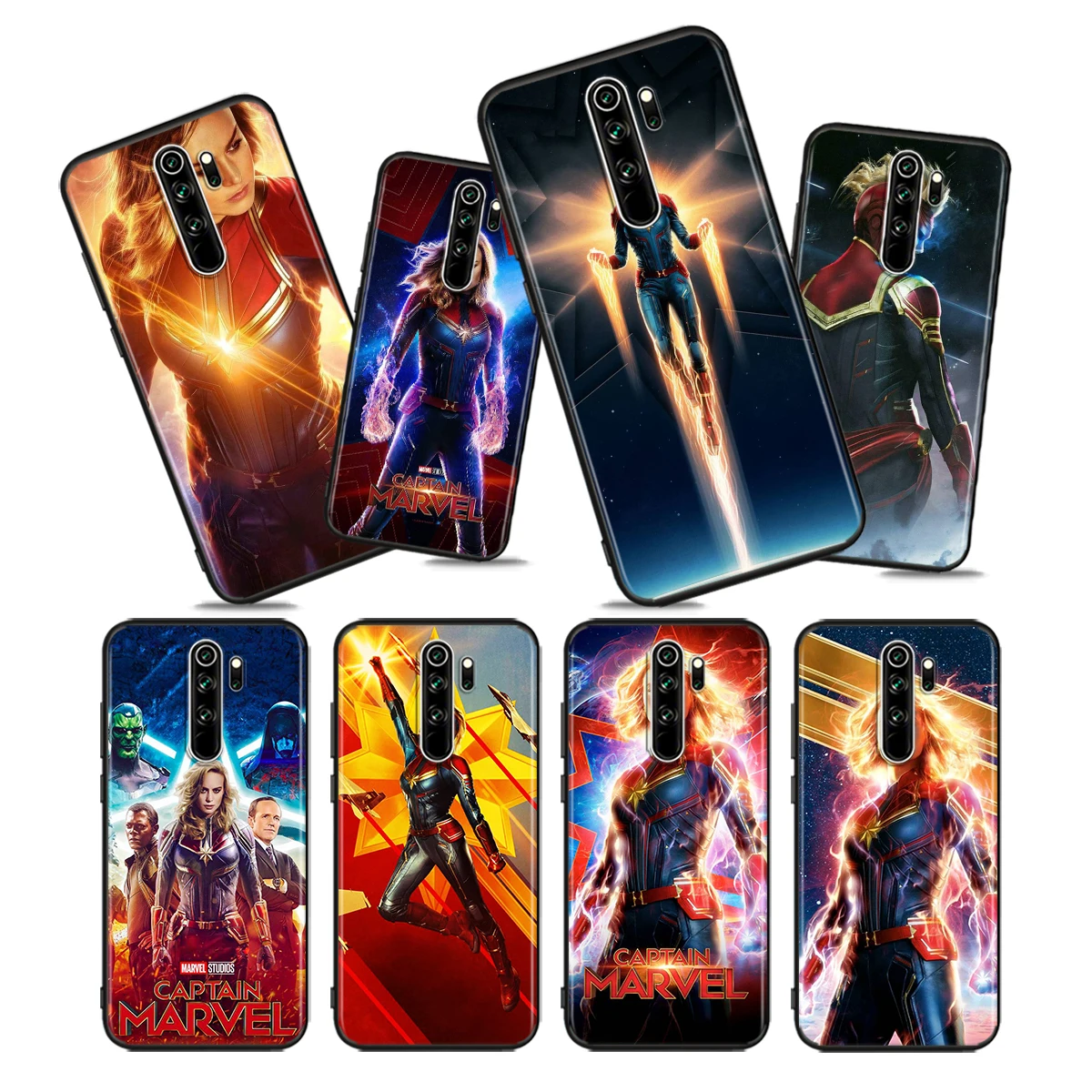 

Super Hero Captain Marvel Avengers For Xiaomi Redmi Note 10 10S 9T 9S 9 8T 8 7 6 5A 5 4 4X Prime Pro Max Black Phone Case