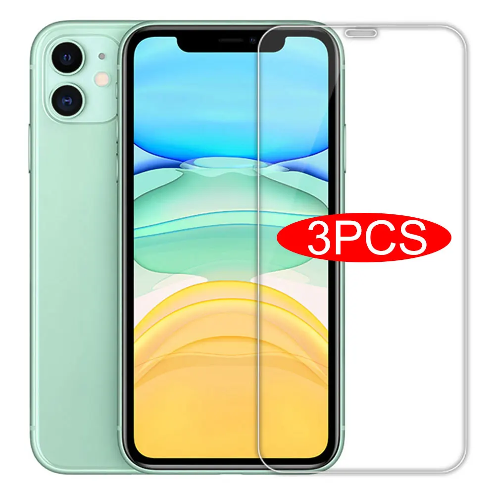 3 шт полное покрытие стекло на iPhone 11 Pro X XR XS Max закаленное защитное для экрана 7 8 6 6s
