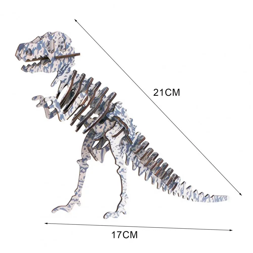 

Wooden Puzzle Funny Kids Gift Kids Wooden Color Laser Dinosaur Puzzle for Gift