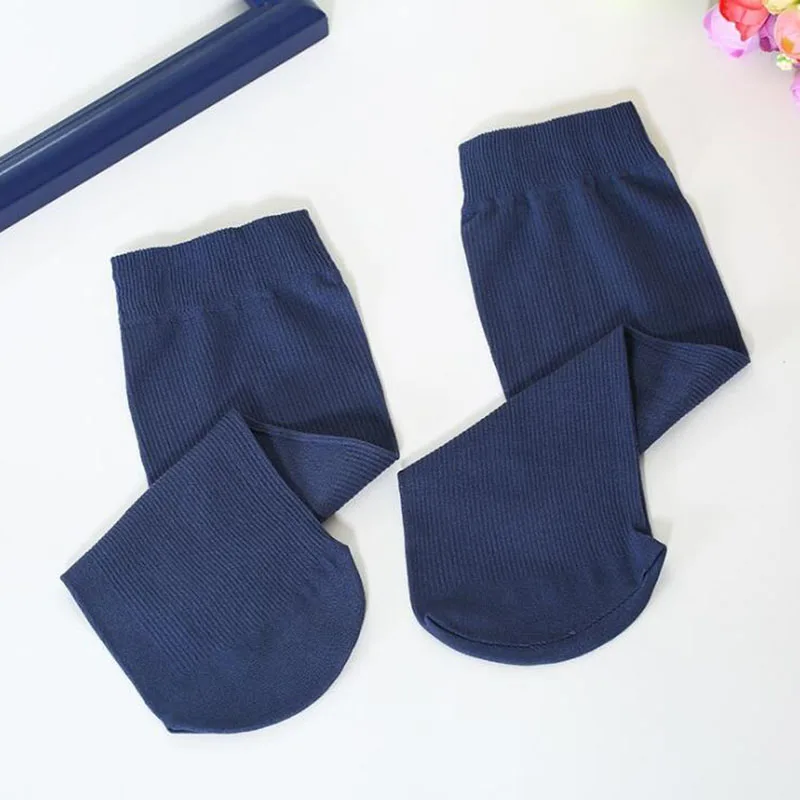 

10pairs/lot Bamboo Fiber Men's Socks Summer Thin Stripe Long Socks Men Silk Socks Business Socks No Heel Calcetines hombre