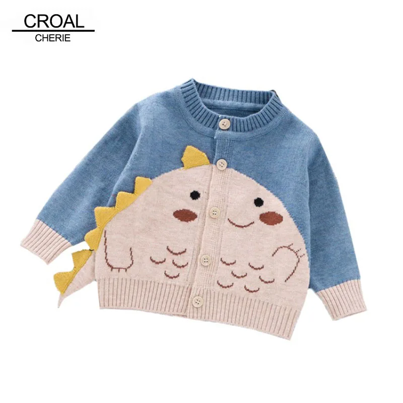 

CROAL CHERIE/осенние хлопковые свитера для мальчиков, верхняя одежда, пальто Детская куртка для мальчиков и девочек, трикотажная одежда с рисунко...