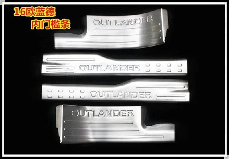 

High-quality stainless steel Scuff Plate/Door Sill and Rear bumper Protector Sill For Mitsubishi Outlander 2013-2018 Car-Styling