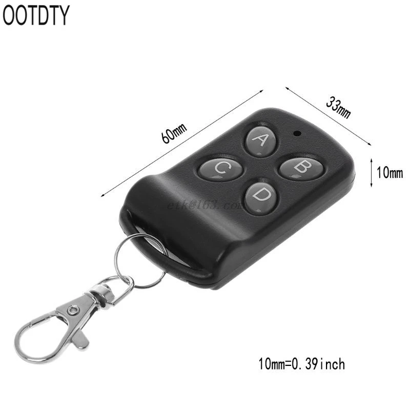 Беспроводной пульт дистанционного управления 4 канала 433 МГц Кнопка светильник