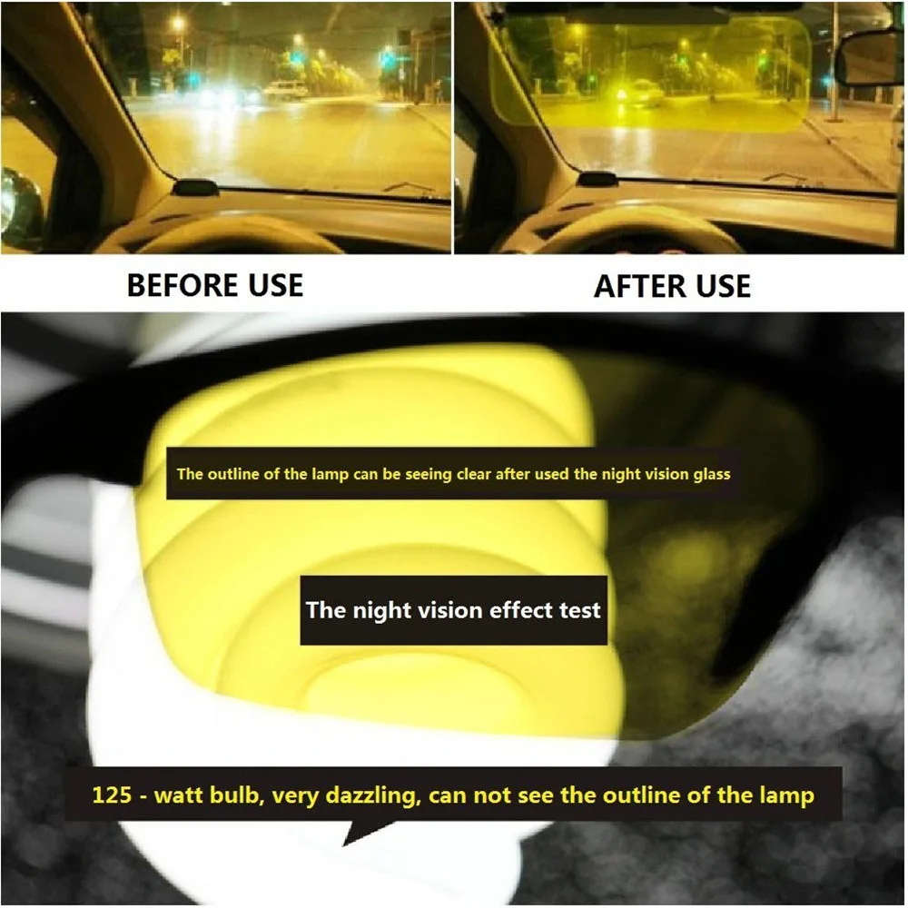 Очки ночного видения для водителей 1 шт. очки светящиеся вождения защитное