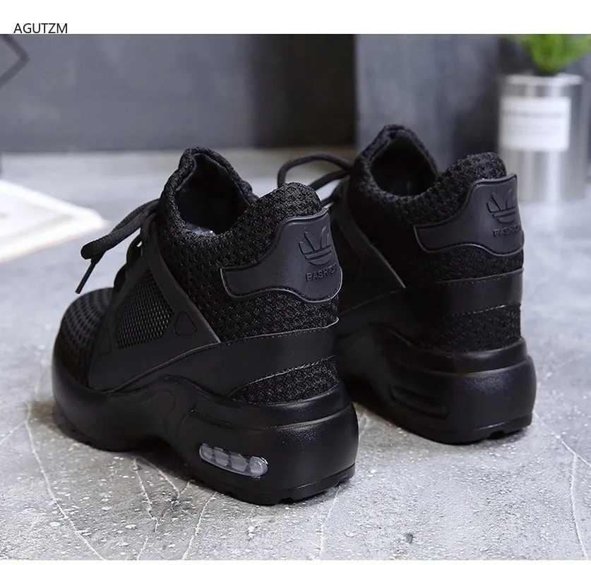 

platform sneakers shoes Women Platform Wedge sneakers shoes Breathable Mesh shoes Autumn Casual Shoes Height Increasing Woman