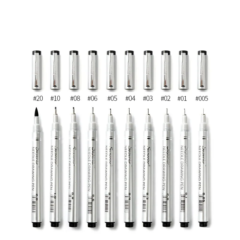 

Ручки-маркеры для рисования, черные чернила