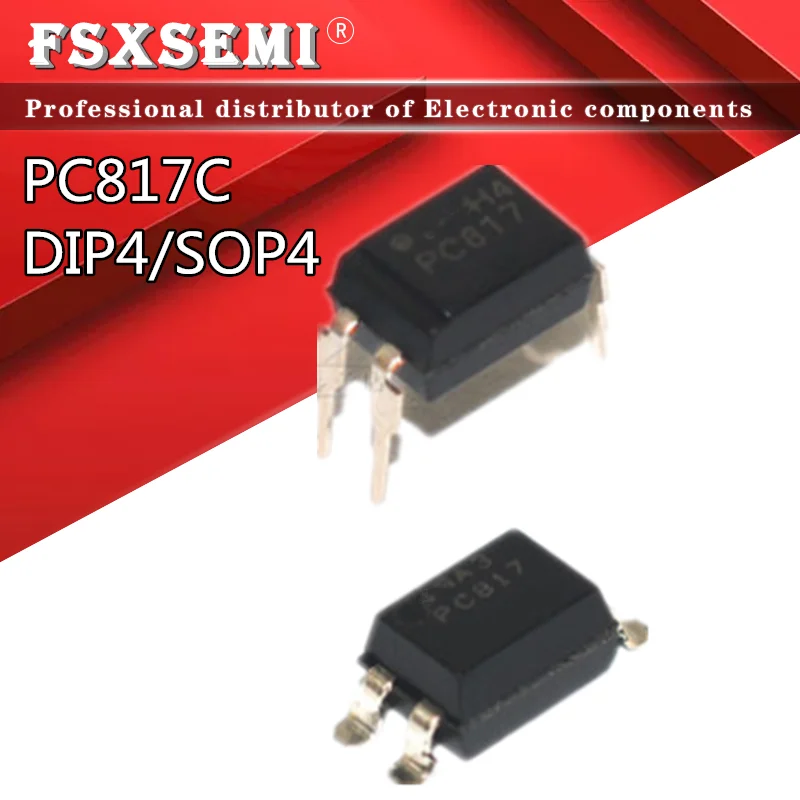 (20 ~ 100)/лот PC817C DIP4 SOP4 PC817-C DIP SOP PC817 C DP817C EL817C SOP-4 DIP-4 Оптрон |