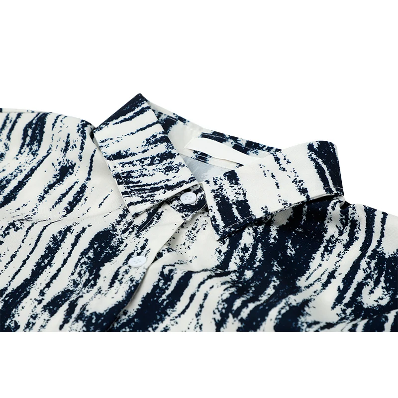 Женская блузка с длинным рукавом и отложным воротником в Корейском стиле | одежда