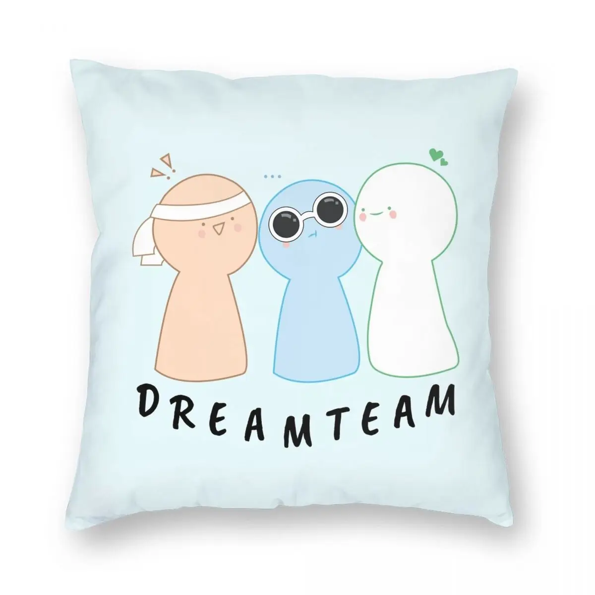 

Чехол для подушки Dream SMP Team из полиэстера и льна
