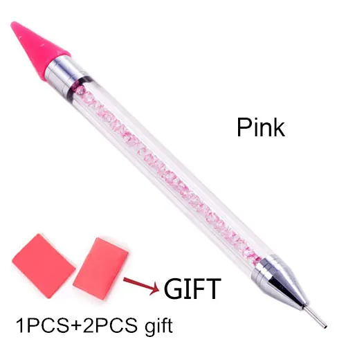 Pink-1PCS Белый карандаш бумажный деревянный карандаш палочки горячей фиксации Стразы не горячей фиксации Стразы Diy инструменты B1972 - Цвет: Pink-1PCS