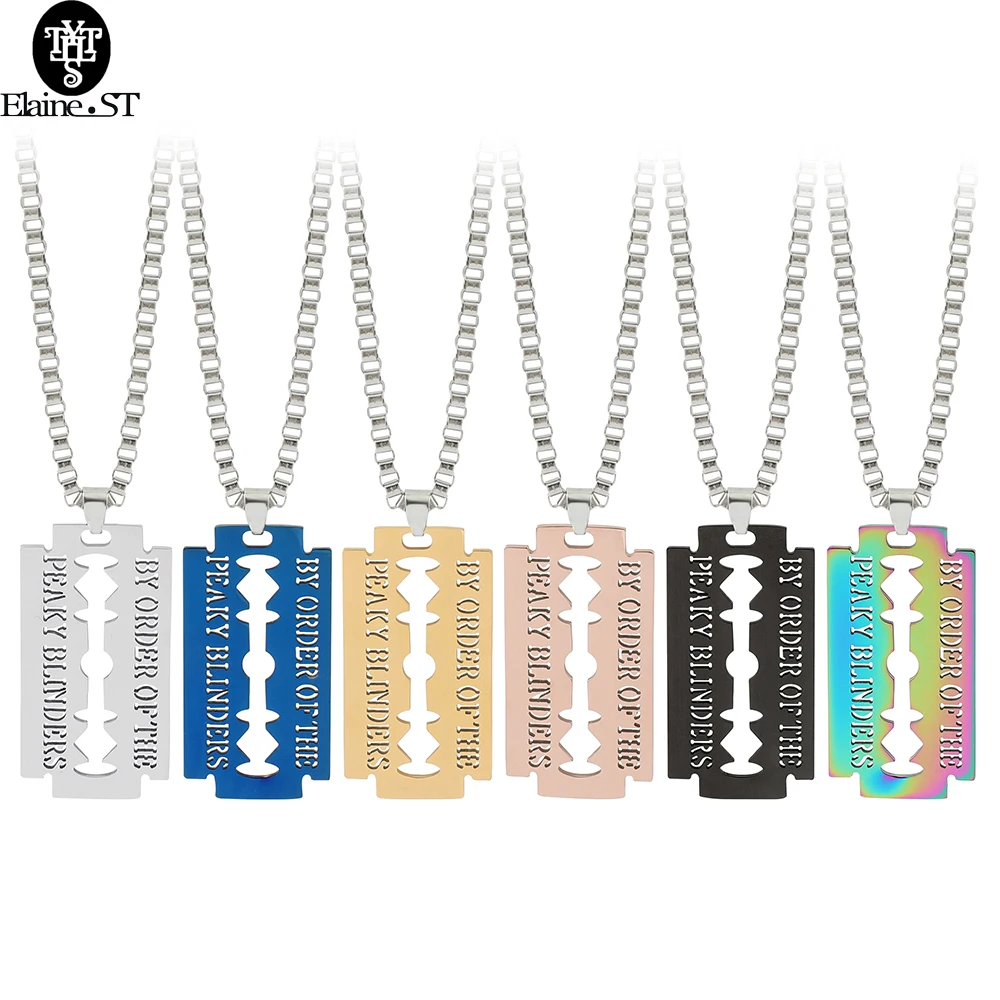 

Ожерелье с лезвием из нержавеющей стали для мужчин, ожерелье в стиле хип-хоп, рок, модная подвеска различных цветов, ювелирные изделия DJ Rapper, ...