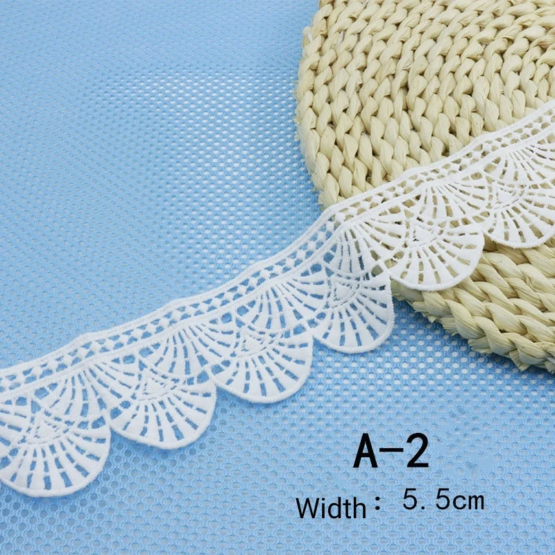 

13Yards Handmade DIY Clothing Accessories Floral Embroidery Lace Fabric Width 4cm Curtains Sofa Lace Trim Home Decoration