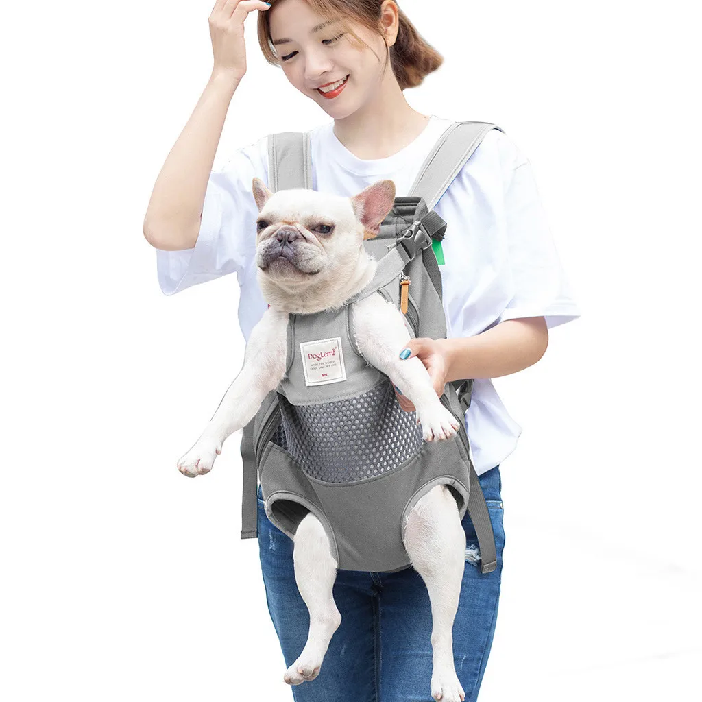 Outdoor Pet Dog Carrier Bag Pet Dog Front Bag Out Travel Double Shoulder Portable Travel Backpack Dogs Cat Accessories Sling Bag