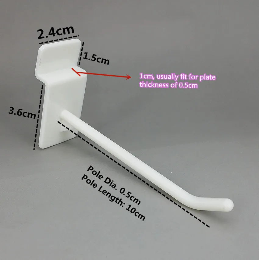 Пластиковая Полка для лотка подвесной крючок 10 см белая полка хранения вещей