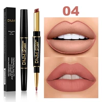 12 colors double ended matte lipstick wateproof long lasting lipsticks brand lip makeup cosmetics dark red lips liner pencil