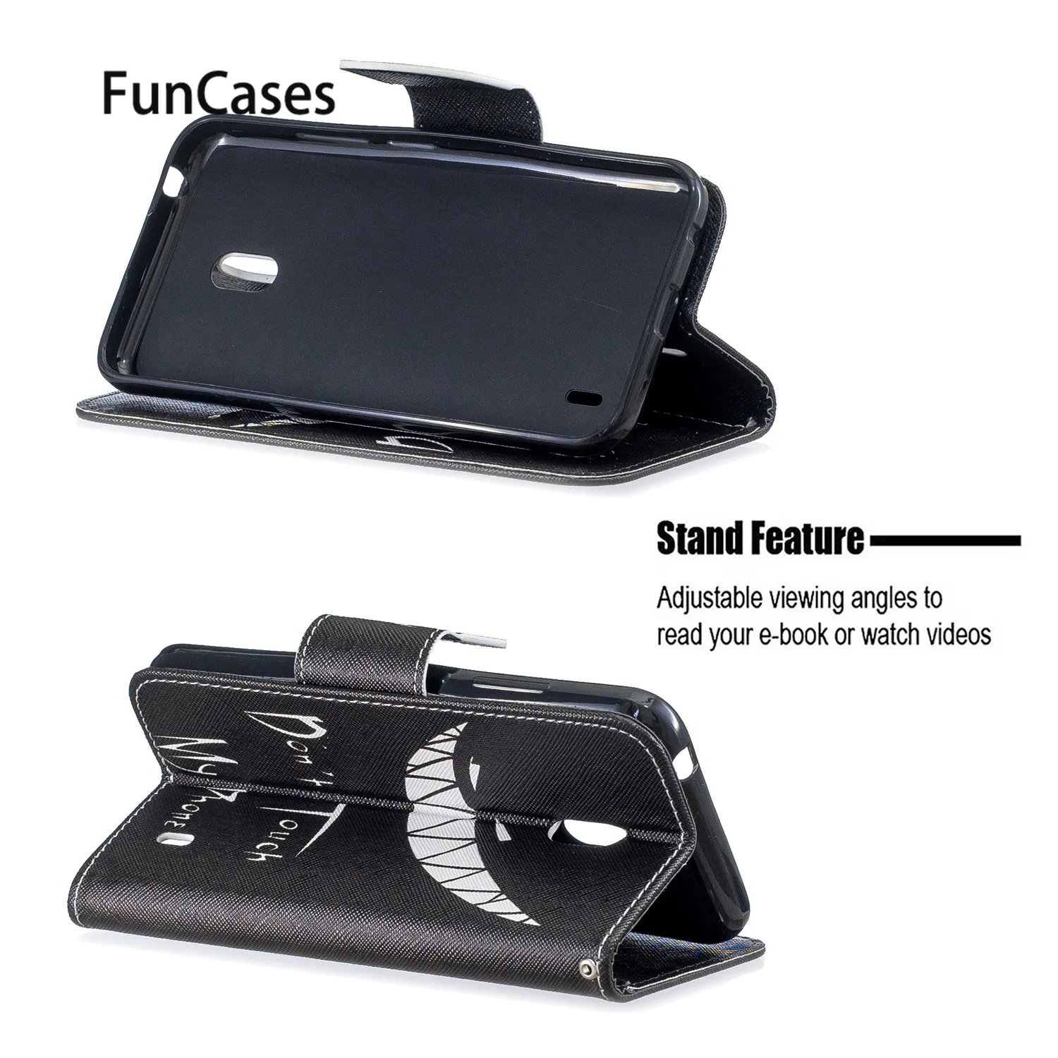 Чехол книжка с животными из искусственной кожи для телефона Nokia 2 чехол рисунком