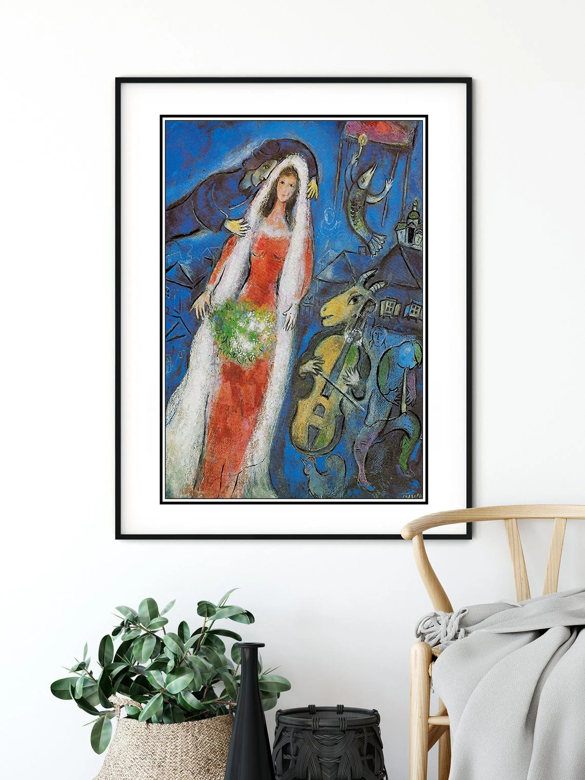 Chagall постер живописи художественный постер. Декор стены дома.