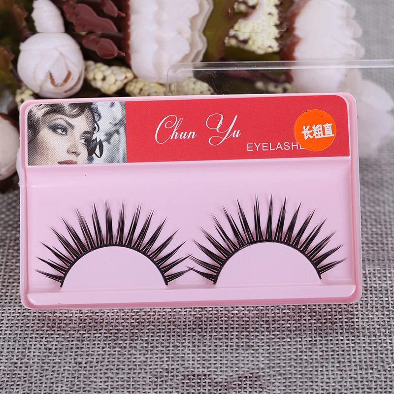 Накладные искусственные ресницы натуральные длинные густые норковые 1 пара |