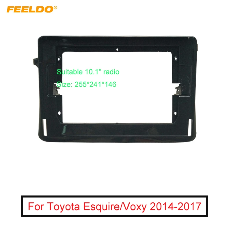 

FEELDO Car Audio 2Din Fascia Frame Adapter For Toyota Esquire/Voxy 10.1" Big Screen Audio Dash Panel Frame Fitting Kit