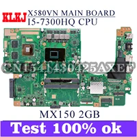klkj x580un laptop motherboard for asus x580un x580u original mainboard i5 7300hq mx150 2gb