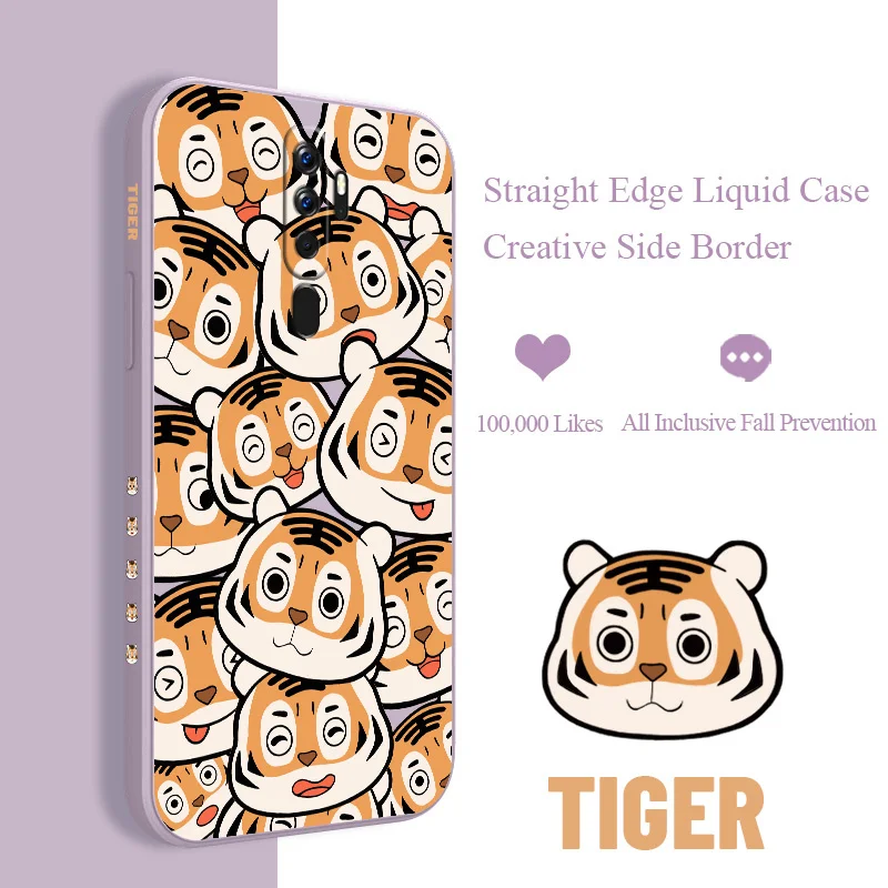 

Say Hello Tiger Liquid Case For OPPO A11 A11X A11k A12 A12S A12e A5 A5S A3S A9 A7 A7X A8 A15 A15S A16 A31 A32 A33 Back Cover
