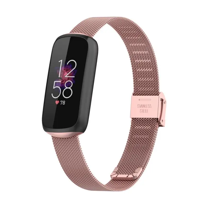 Новинка ремешки для часов Fitbit Luxe Sport браслет из нержавеющей стали металлический
