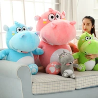 1 pcs epacket 30 60cm soft hippos plush toys cartoon hippopotamus dolls sofa pillows animal cushions baby xmas birthday present