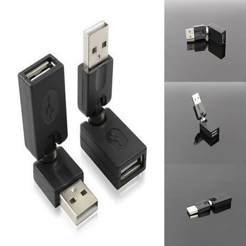 

1 шт. USB 2,0 конвертер гибкий Поворотный угол поворота на 360 градусов USB 2.0 конвертер «Папа-мама»