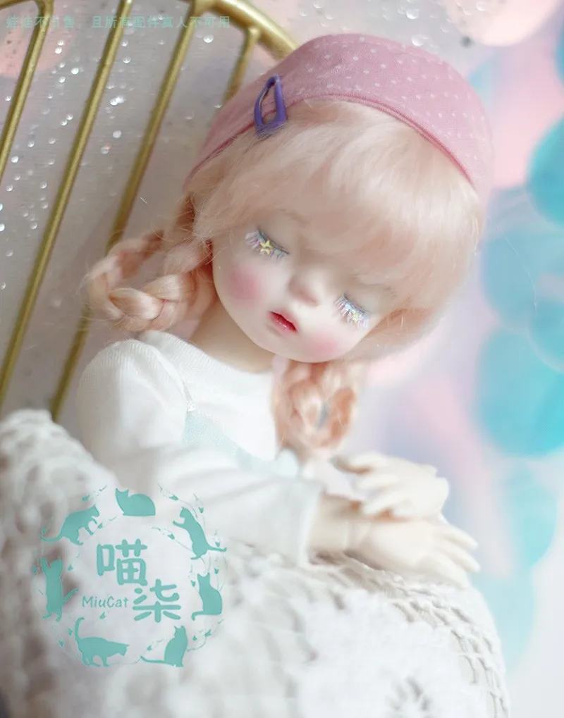 Bybrana BJD кукла с парик 1/3 1/4 1/6 1/8 1/12 из мохера Рождество красный цвет редиски, огромные косички из волос